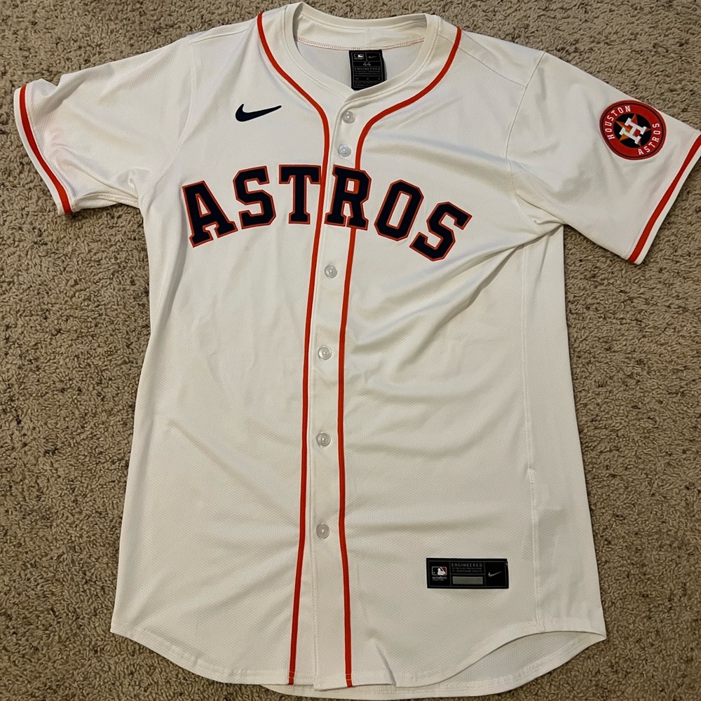 Houston Astros Team Issued Home Jersey size 44 (same players use in the field)